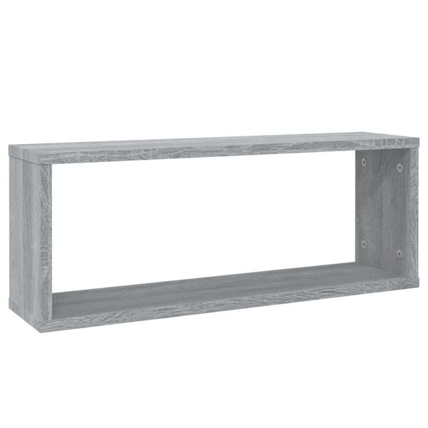 vidaXL W&uuml;rfelregale 6 Stk. Grau Sonoma 60x15x23 cm Holzwerkstoff