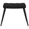 vidaXL Relaxsessel mit Hocker Schwarz Stoff