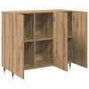 vidaXL Sideboard Artisan-Eiche 90 x 34 x 80 cm Holzwerkstoff