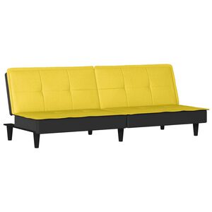 vidaXL Schlafsofa Hellgelb Stoff