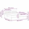 vidaXL Aufbewahrungsbett mit Matratze Taupe 200 x 200 cm Kunstleder