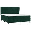 vidaXL Boxspringbett mit Matratze Dunkelgr&uuml;n 180x200 cm Samt