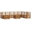 vidaXL Outdoor-Sofagarnitur 9 stk. Natur