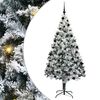 vidaXL K&uuml;nstlicher Weihnachtsbaum Wei&szlig; 210 cm