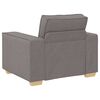vidaXL Sofa 3 pcs Taupe 220 x 80 x 84 cm Leinenmischgewebe