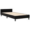 vidaXL Boxspringbett mit Kopfteil Schwarz 90 x 190 cm Samt