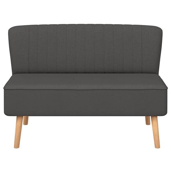vidaXL Sofa Stoff 117x55,5x77 cm Dunkelgrau