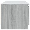 vidaXL TV-Schrank mit LED-Leuchten Grau Sonoma 140x40x35,5 cm