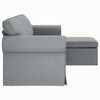 vidaXL Sofa Hellgrau Gesamtabmessungen: 215 x 138 x 80 cm (B x T x H)