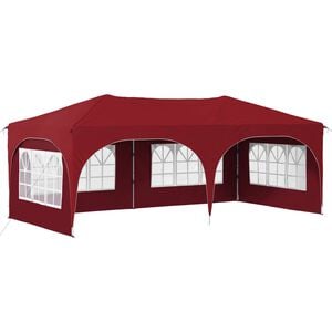 vidaXL Pop-up Partyzelt 575 x 288 x 245 cm Bordeauxrot Oxford-Stoff