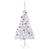 vidaXL K&uuml;nstlicher Weihnachtsbaum Beleuchtung Kugeln 150cm 380 Zweige