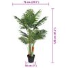 vidaXL Palme Künstlich mit 3 Stämmen Grün 120 cm PP