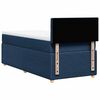 vidaXL Boxspringbett mit Matratze Blau 100x200 cm Stoff