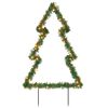 vidaXL Weihnachtsbaum mit Erdspie&szlig;en und 115 LEDs 90 cm