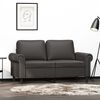 vidaXL 2-Sitzer-Sofa Grau 120 cm Kunstleder