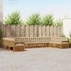 vidaXL Sofagarnituren 4 pcs Natur und Beige Massivholz Akazie