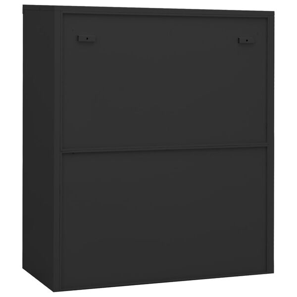 vidaXL B&uuml;roschrank Anthrazit 90x40x105 cm Stahl