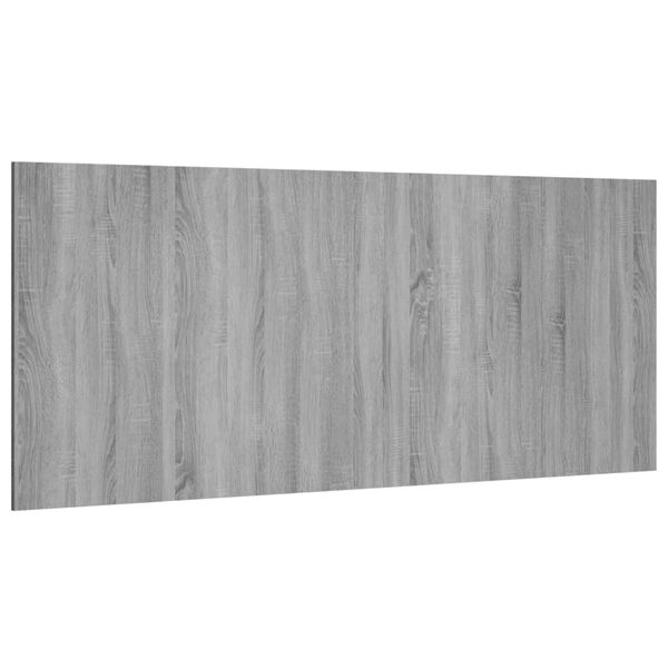 vidaXL Kopfteil Grau Sonoma 200x1,5x80 cm Holzwerkstoff