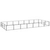 vidaXL Hundezwinger Schwarz 21 m&sup2; Stahl