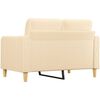 vidaXL 2-Sitzer-Sofa Creme 120 cm Stoff