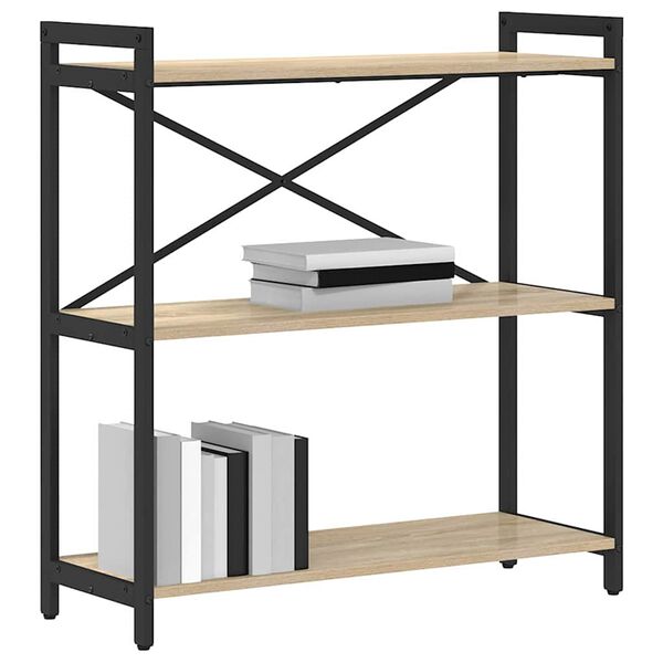 vidaXL B&uuml;cherregal Sonoma-Eiche 80 x 30 x 85 cm Holzwerkstoff
