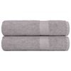 vidaXL Badet&uuml;cher FROGN 2 Stk. Grau 100x150 cm 360 g/m&sup2;