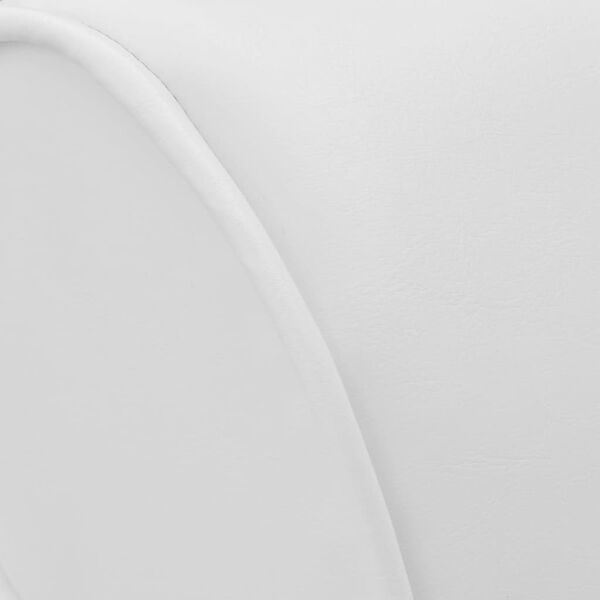 vidaXL Chaiselongue Weiß Kunstleder