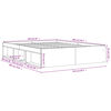 vidaXL Bettgestell Grau Sonoma 160x200 cm