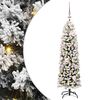 vidaXL K&uuml;nstlicher Weihnachtsbaum mit 150 LEDs mit St&auml;nder Gr&uuml;n 120 cm