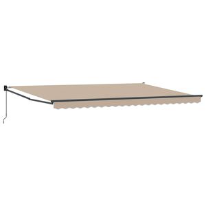 vidaXL Markise Beige 500 x 300 x 165 cm Polyester und Metall