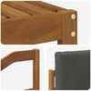 vidaXL Outdoor-Sofagarnitur mit Kissen 7 pcs Natur und Anthrazit