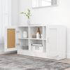 vidaXL Sideboard Hochglanz-Wei&szlig; 120x30,5x70 cm Holzwerkstoff