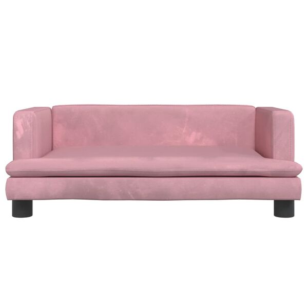 vidaXL Kindersofa Rosa 80x45x30 cm Samt