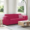 vidaXL 3-Sitzer-Sofa Weinrot 220x77x82 cm Samt