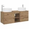 vidaXL Badezimmerm&ouml;bel-Set 3 Stk. Artisan-Eiche 49,5 x 44,5 x 65,5 cm