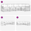 vidaXL Outdoor-Sofagarnitur mit Kissen 5 pcs Nat&uuml;rlich und Hellgrau