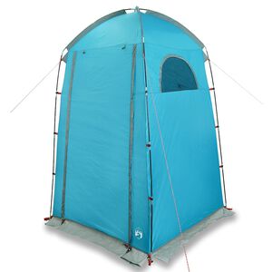 vidaXL Duschzelt Blau Wasserfest
