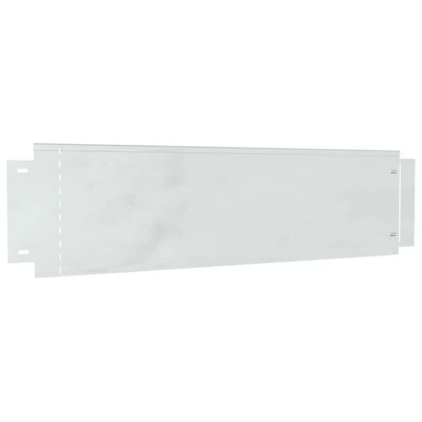 vidaXL Rasenkanten 20 pcs Silber 100 x 25 x 0,07 cm Verzinkter Stahl