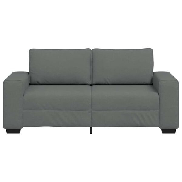 vidaXL 2-Sitzer-Sofa Dunkelgrau 180x77x82 cm Stoff