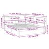 vidaXL Massivholzbett mit Regal ohne Matratze 140x190 cm Kiefernholz
