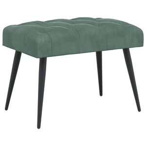 vidaXL Bank mit Knopfheftung Meergr&uuml;n 60 x 40 x 45 cm Samt