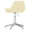 vidaXL B&uuml;rostuhl Drehbar Creme Stoff