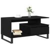 vidaXL Couchtisch Schwarz Eichen-Optik 90 x 49 x 45 cm Holzwerkstoff