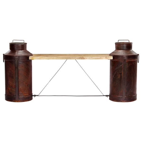 vidaXL Milchkannen-Sitzbank 150 x 33 x 64 cm Massivholz Mango