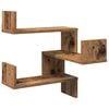 vidaXL Wand-Eckregale 2 Stk. Altholz-Optik 40x40x49,5 Holzwerkstoff