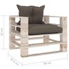 vidaXL 6-tlg. Garten-Lounge-Set aus Paletten mit Kissen Kiefernholz