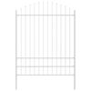 vidaXL Gartenzaun WOERDEN 6 stk. 170 x 225 cm Wei&szlig;