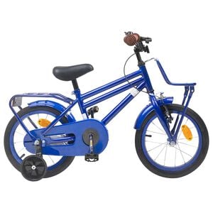 vidaXL Kinderfahrrad 12 Zoll f&uuml;r 2-4 Jahre alt Dunkelblau