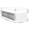 vidaXL Boxspringbett mit Matratze Dunkelblau 90x200 cm Samt