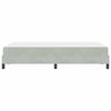 vidaXL Boxspringbett mit Matratze Hellgrau 120 x 200 cm Stoff